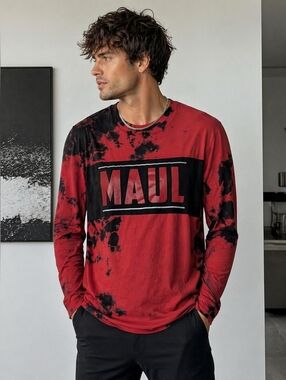 Star Wars Darth Maul Tie Dye Long Sleeve Tee XS Unisex